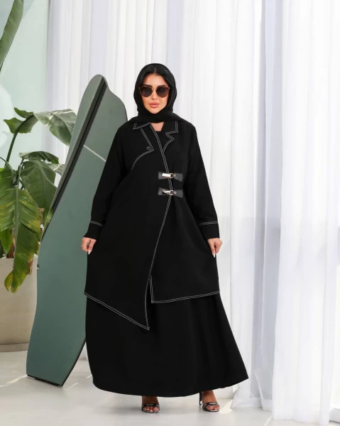 Crepe IB128 Black Set of Two Piece Crepe